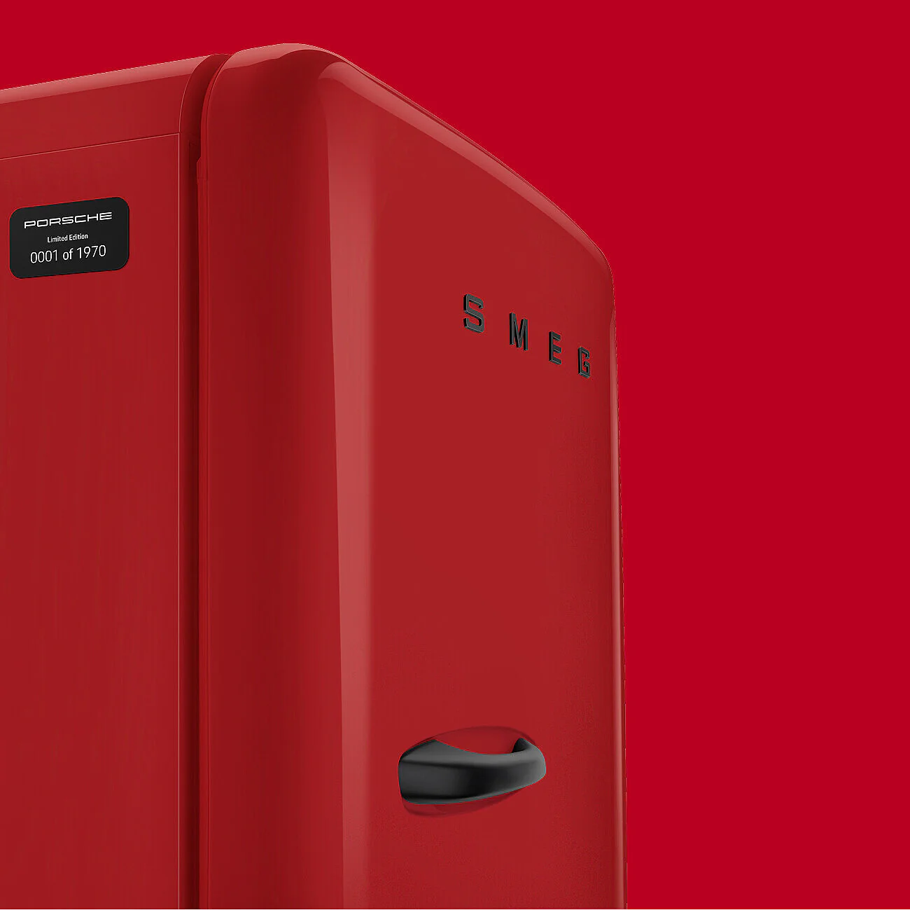FAB28 60cm 50s Style Right Hand Hinge Fridge with Icebox in Porsche Salzburg Livery - Image 7